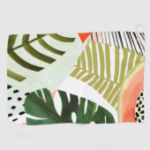 ジャングルビート熱帯緑 ゴルフタオル (横)