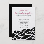 ジャングルフィーバーこうもりバー(ユダヤ教の)バル・ミツバーパーティーカード 招待状 (正面/裏面)