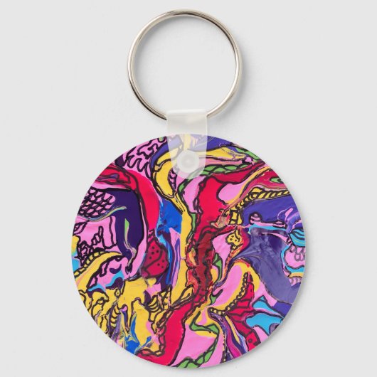 ジャングルフィーバーデザインキーチェーン キーホルダー (正面)