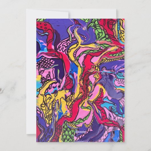 ジャングルフィーバーデザイングリーティングカード シーズンカード (裏面)