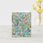 ジャングルフィーバーノテ空白のカード カード (黄色い花)