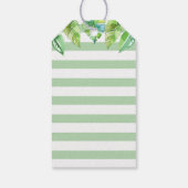 ジャングルフォレスト獅子キリン赤ちゃんシャワーゲストのお気に入り ギフトタグ (裏面)