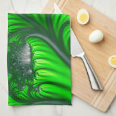ジャングルフラクタル キッチンタオル (四つ折り)