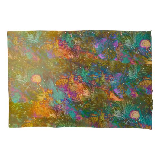 ジャングルフラワー枕カバー 枕カバー (正面)