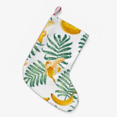 ジャングルフルーツ：鮮やかヴィンテージ スモールクリスマスストッキング (正面 (吊り時))