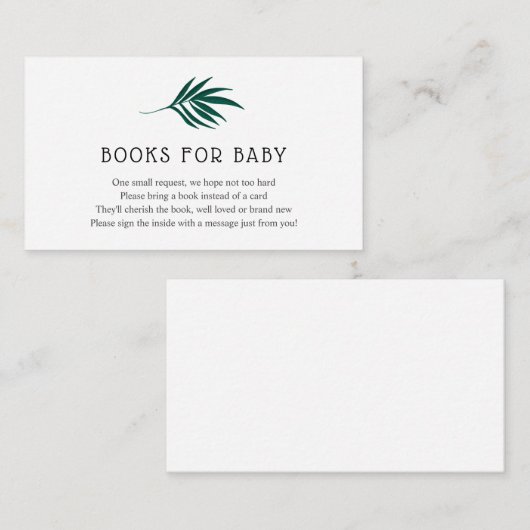 ジャングルブックのベビー挿入カード エンクロージャーカード (正面/裏面)