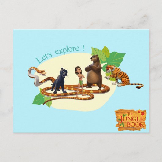 ジャングルブックグループショット4 ポストカード (正面)