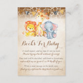 ジャングルブックリクエストカード、象の本ベビー エンクロージャーカード (正面)