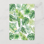 ジャングルブックリクエストカード、象の本ベビー エンクロージャーカード (裏面)