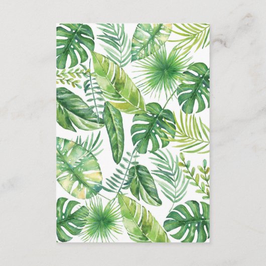 ジャングルブックリクエストカード、象の本ベビー エンクロージャーカード (裏面)