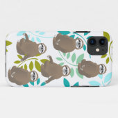 ジャングルブラウン座って眠るナマケモノ Case-Mate iPhoneケース (裏面(横))