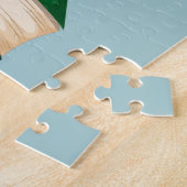 ジャングルブルーの恐竜のモノグラム漫画 ジグソーパズル (側面)