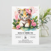 ジャングルプリンセス タイガーキューブ 誕生日 招待状 (スタンド正面)