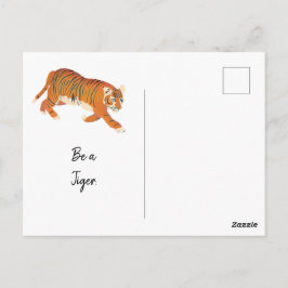 ジャングルプロウ絵画リング虎 ポストカード