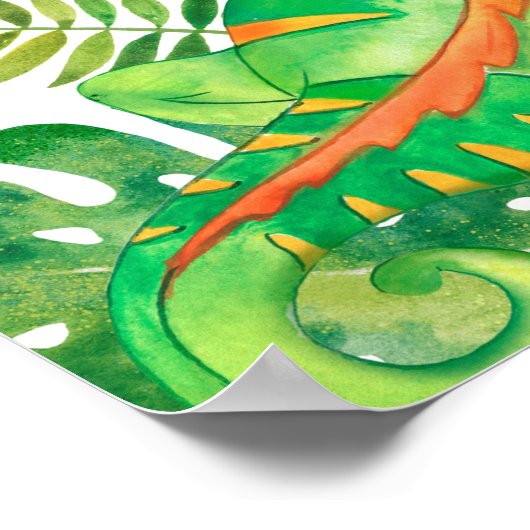 ジャングルベイビーイグアナポスター ポスター (角)