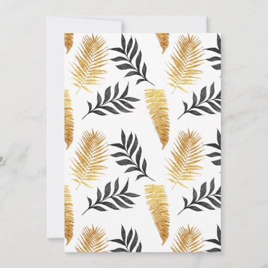 ジャングルベイビーシャワー招待状トロピカルベイビーシャワー 招待状 (裏面)