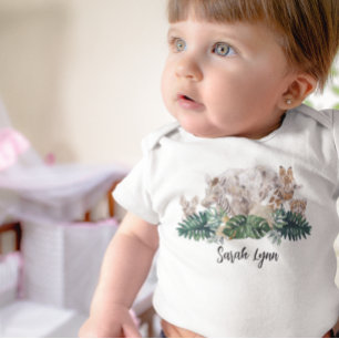 ジャングルベイビーズサファリ アフリカの赤ちゃん動物 ベビーボディスーツ