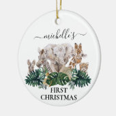 ジャングルベイビーズサファリ アフリカベイビー クリスマス ファースト セラミックオーナメント (左)