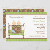 ジャングルベッドの双子 招待状 (正面/裏面)