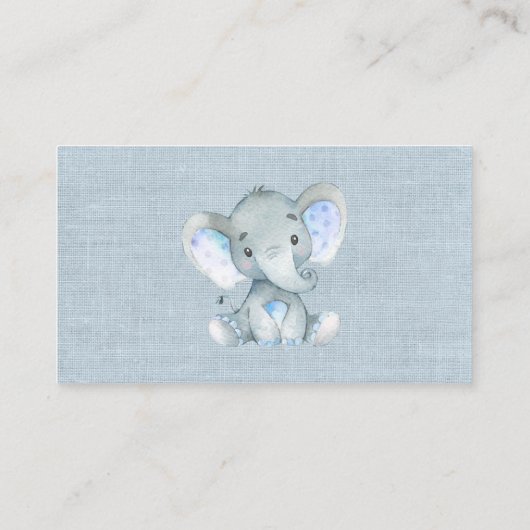 ジャングルベビーアニマルズシャワーおむつラッフルチケット エンクロージャーカード (裏面)