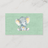 ジャングルベビーアニマルズシャワーおむつラッフルチケット エンクロージャーカード (裏面)