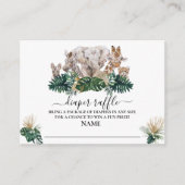 ジャングルベビーサファリアフリカおむつラッフル エンクロージャーカード (正面)