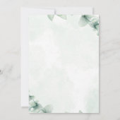 ジャングルベビーシャワーパーティー編集可能招待状 招待状 (裏面)