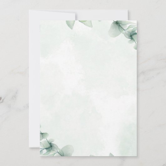 ジャングルベビーシャワーパーティー編集可能招待状 招待状 (裏面)