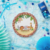 ジャングルベビーシャワー紙プレート ペーパープレート (パーティー)