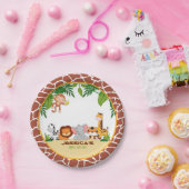 ジャングルベビーシャワー紙プレート ペーパープレート (パーティー)