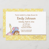 ジャングルベビーデザイン 招待状 (正面/裏面)