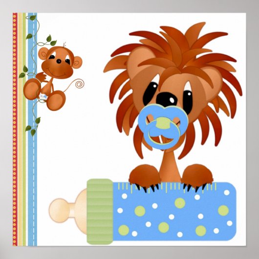 ジャングルベビープリント ポスター (正面)