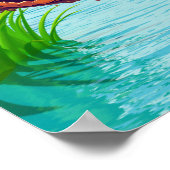 ジャングルベビー恐竜テーマ子供の誕生日パーティー ポスター (角)