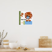 ジャングルベビー2プリント ポスター (キッチン)