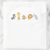 ジャングルベビー 楕円形シール (バッグ)