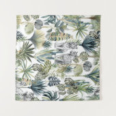 ジャングルホワイトタイガースタペストリー タペストリー (正面(横))