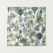 ジャングルホワイトタイガースタペストリー タペストリー (正面)