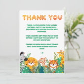 ジャングルボーイの感謝カード サンキューカード (スタンド正面)