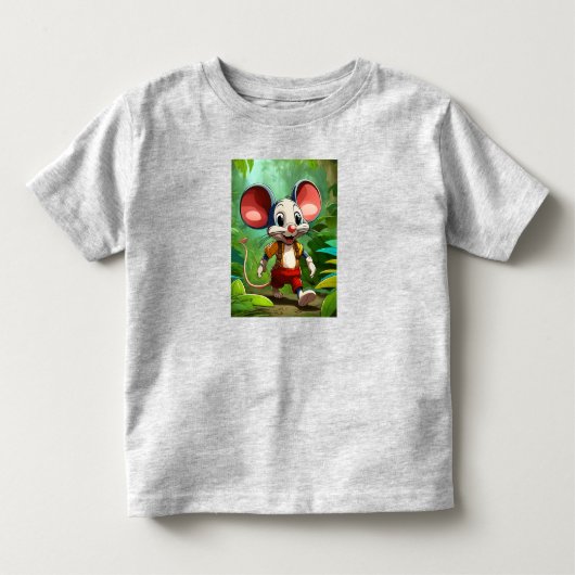 ジャングルマウスのミロ トドラーTシャツ (正面)