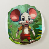 ジャングルマウスのミロ ラウンドクッション (裏面)
