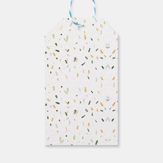 ジャングルモダンパーティー赤ちゃんシャワーパーティーはギフトを好む ギフトタグ (裏面)