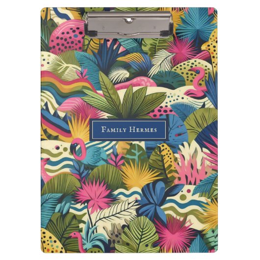 ジャングルモリスモダンアート クリップボード (正面)