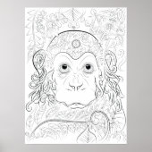 ジャングルモンキーアダルトカラーリングポスター ポスター (正面)