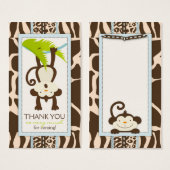 ジャングルモンキーサンキューギフトラベル (正面&裏面)
