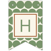 ジャングルモンキーハッピーバースデーグリーンバースデーパーティー バンティングフラッグ (第2の旗)