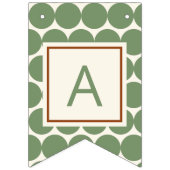 ジャングルモンキーハッピーバースデーグリーンバースデーパーティー バンティングフラッグ (第3の旗)