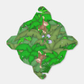 ジャングルモンキーバースデーパーティーのオフィードボックス フェイバーボックス (折り畳みなし)