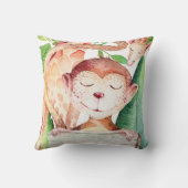 ジャングルモンキー&キラフェサファリベッドルーム子供部屋 クッション (裏面)