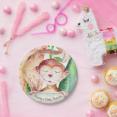 ジャングルモンキー&キラフベビーシャワーカスタムパーティー ペーパープレート (パーティー)