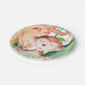 ジャングルモンキー&キラフベビーシャワーカスタムパーティー ペーパープレート (アングル)